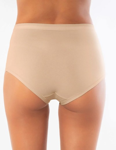 Трусы высокие хлопок с модалом Sielei IOSONOIO 5001 skin, Цвет: skin (телесный), Размеры: M, изображение 4