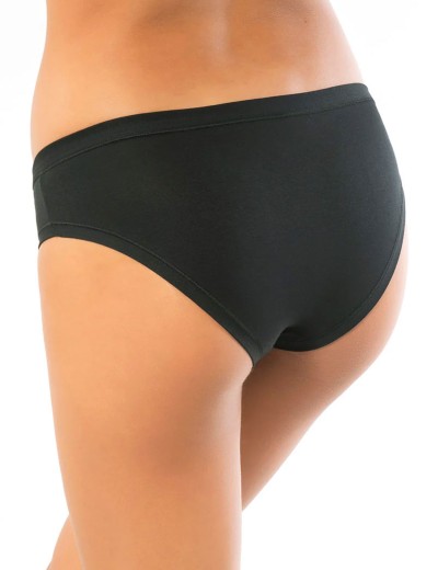 Трусы слипы из хлопка и модала Sielei IOSONOIO 5005 nero, Цвет: nero (черный), Размеры: S, изображение 2