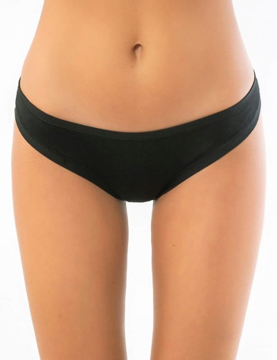Трусики бразилиана из хлопка с модалом Sielei IOSONOIO 5007 nero, Цвет: nero (черный), Размеры: M, изображение 3