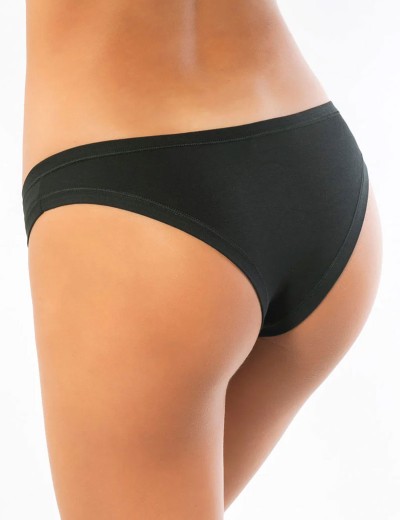 Трусики бразилиана из хлопка с модалом Sielei IOSONOIO 5007 nero, Цвет: nero (черный), Размеры: M, изображение 2