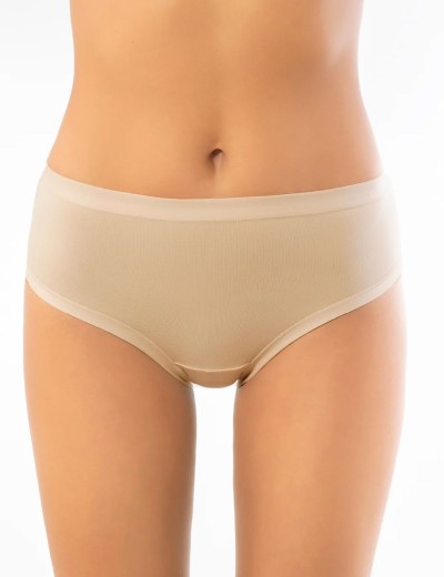 Трусы миди из хлопка и модала Sielei IOSONOIO 5009 skin, Цвет: skin (телесный), Размеры: S, изображение 3