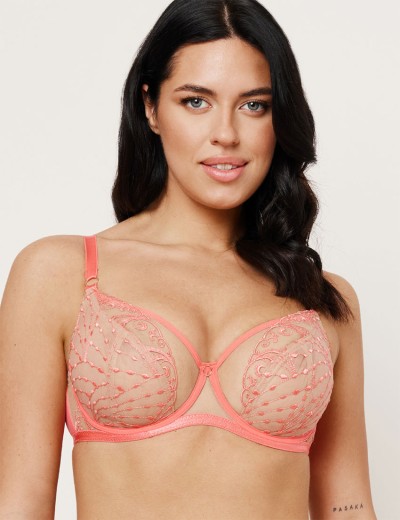 Бюстгальтер с мягкой чашкой Subtille NAOMI CORAL soft, Цвет: коралл, Размеры: 75H, изображение 3 Бюстгальтер с мягкой чашкой Subtille NAOMI CORAL soft, Цвет: коралл, Размеры: 75H, изображение 3