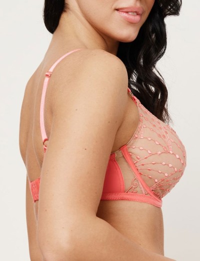 Бюстгальтер с мягкой чашкой Subtille NAOMI CORAL soft, Цвет: коралл, Размеры: 75H, изображение 2 Бюстгальтер с мягкой чашкой Subtille NAOMI CORAL soft, Цвет: коралл, Размеры: 75H, изображение 2