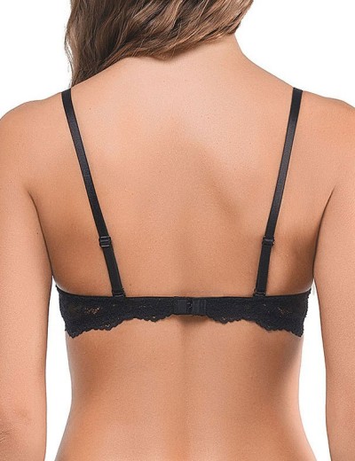 Бюстгальтер балконет пуш-ап Amelie MICROLACE 8030 черный, Цвет: черный, Размеры: 70C, изображение 4