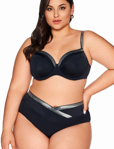 Верх купальника с серебром Ava SK224 U black, Цвет: черный, Размеры: 70E, изображение 8