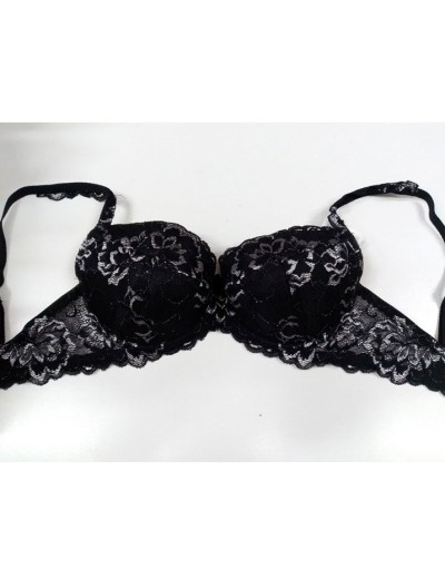 Бюстгальтер с вкладышами пуш-ап Elli 8040 черно-серебро, Цвет: черно-серебро, Размеры: 80C, изображение 5