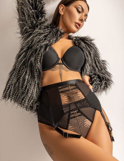 Пояс для чулок Kris Line CHOICE suspender, Цвет: черный, Размеры: S, изображение 3