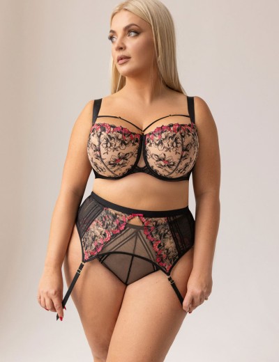 Пояс для чулок Kris Line FLAMENCO suspender, Цвет: черный, Размеры: S, изображение 6