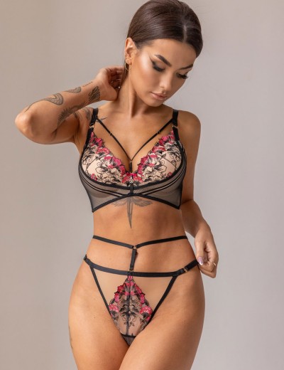 Трусики стринги Kris Line FLAMENCO string shorts bikini, Цвет: черный, Размеры: L, изображение 3