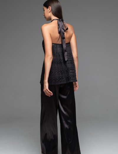 Комплект кружевной топ с брюками Mia-Amore EMMA 7476, Цвет: черный, Размеры: M, изображение 2