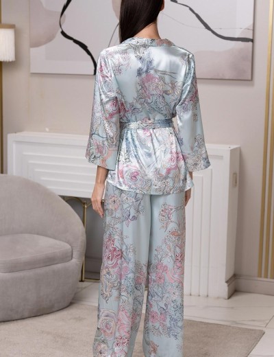 Шёлковая пижама двойка Mia-Amore GABRIEL 4526, Цвет: мультицвет, Размеры: M, изображение 2