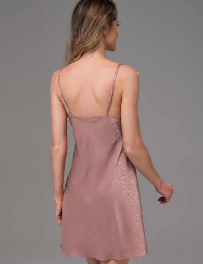 Сорочка с жаккардовым узором Mia-Amore GENEVIEVA 7560 какао, Цвет: какао, Размеры: 4XL, изображение 2