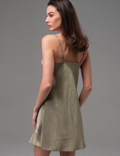 Сорочка с жаккардовым узором Mia-Amore GENEVIEVA 7560 оливковый, Цвет: оливковый, Размеры: 3XL, изображение 2