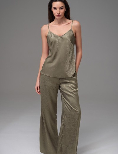 Комплект-тройка из жаккардового атласа Mia-Amore GENEVIEVA 7564 оливковый, Цвет: оливковый, Размеры: 3XL, изображение 2