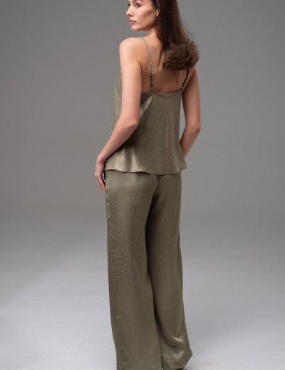 Комплект-тройка из жаккардового атласа Mia-Amore GENEVIEVA 7564 оливковый, Цвет: оливковый, Размеры: 3XL, изображение 3