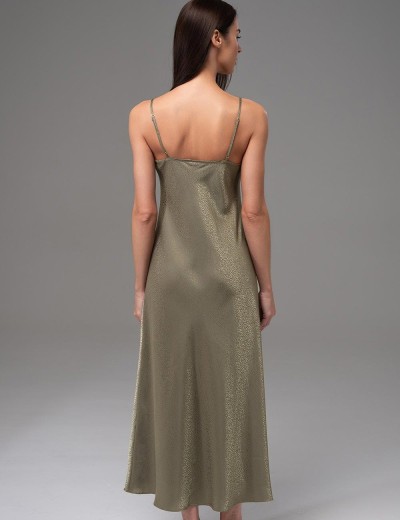 Длинная классическая сорочка Mia-Amore GENEVIEVA 7565 оливковый, Цвет: оливковый, Размеры: 5XL, изображение 2