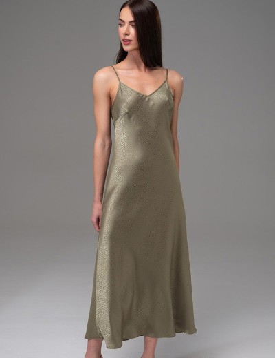 Длинная классическая сорочка Mia-Amore GENEVIEVA 7565 оливковый, Цвет: оливковый, Размеры: 5XL, изображение 4