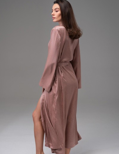 Длинный запашной халат Mia-Amore GENEVIEVA 7569 какао, Цвет: какао, Размеры: 4XL/5XL, изображение 2 Длинный запашной халат Mia-Amore GENEVIEVA 7569 какао, Цвет: какао, Размеры: 4XL/5XL, изображение 2