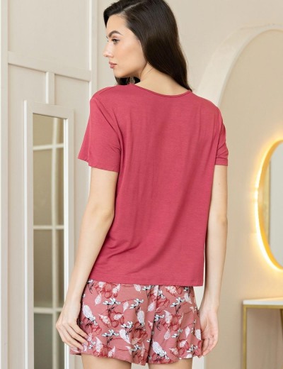 Пижама из вискозного трикотажа Mia-Amore JODIE 5055, Цвет: моккачино, Размеры: L, изображение 2