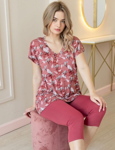 Пижама из трикотажной вискозы Mia-Amore JODIE 5057, Цвет: моккачино, Размеры: M, изображение 3