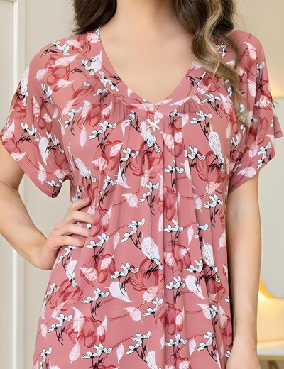 Длинная трикотажная сорочка Mia-Amore JODIE 5058, Цвет: моккачино, Размеры: 3XL, изображение 4 Длинная трикотажная сорочка Mia-Amore JODIE 5058, Цвет: моккачино, Размеры: 3XL, изображение 4