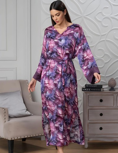 Длинная туника Mia-Amore KAMEYA 4444, Цвет: сливовый, Размеры: 2XL/3XL, изображение 3