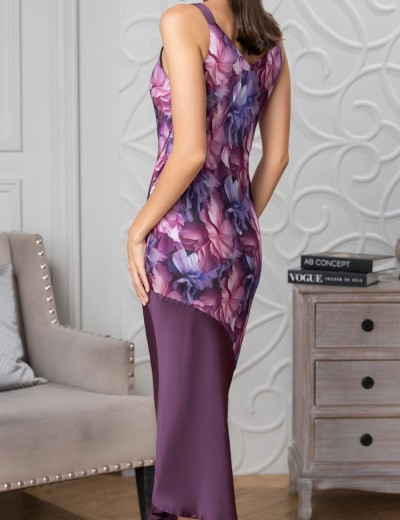 Длинное платье-сорочка Mia-Amore KAMEYA 4455, Цвет: сливовый, Размеры: L, изображение 2