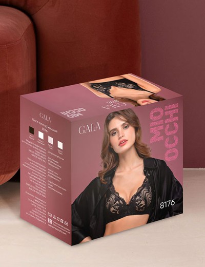 Бюстгальтер с формованным вкладышем Mioocchi GALA 8176 peonia, Цвет: peonia (пион), Размеры: 85B, изображение 4