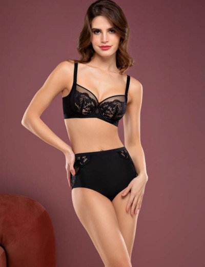 Бюстгальтер с мягкой чашкой Mioocchi GALA 8177 nero, Цвет: nero (черный), Размеры: 80B, изображение 4