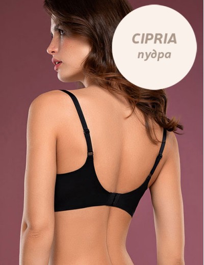 Бюстгальтер-топ без каркасов Mioocchi GALA 8178 cipria, Цвет: cipria (пудровый), Размеры: 80B, изображение 4