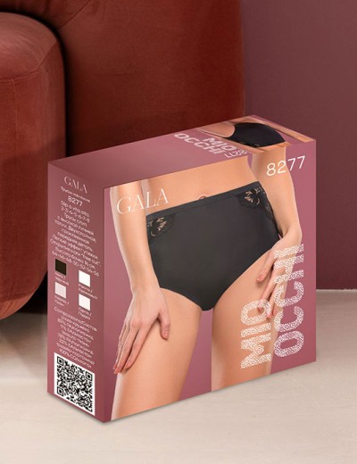 Высокие трусы слипы Mioocchi GALA 8277 nero, Цвет: nero (черный), Размеры: M, изображение 4