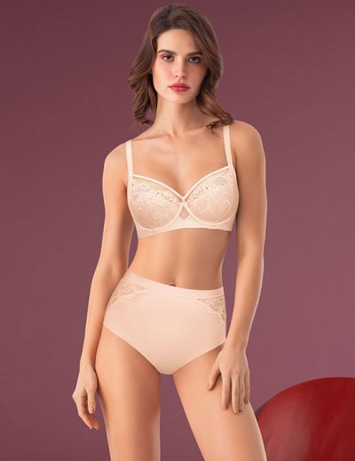 Высокие трусы слипы Mioocchi GALA 8277 cipria, Цвет: cipria (пудра), Размеры: S, изображение 2