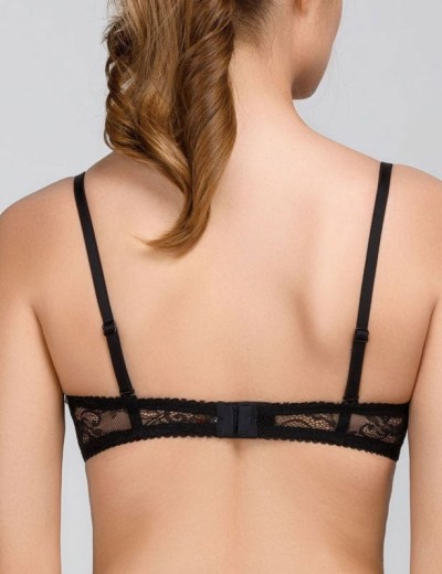 Бюстгальтер балконет с пуш-ап Amelie NINA 1010 черный, Цвет: черный, Размеры: 75B, изображение 2