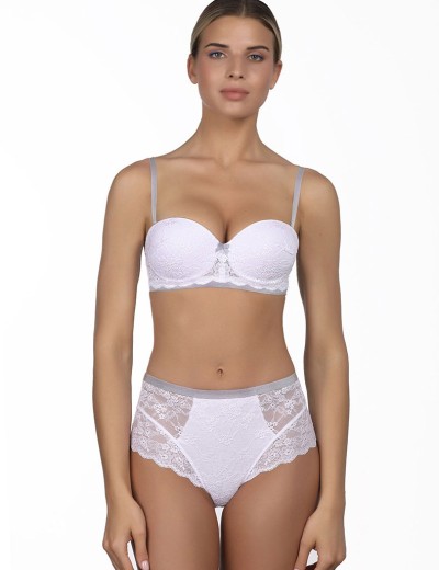 Бюстгальтер анжелика фашия с пуш-ап Amelie POLINA 2011 белый, Цвет: белый, Размеры: 70D, изображение 3