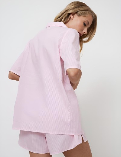 Хлопковая пижама с шортами Aruelle AMORETTE, Цвет: светло-розовый, Размеры: S, изображение 2