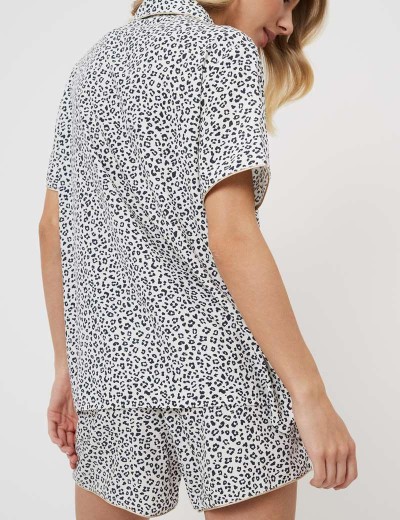 Пижама женская с шортами Aruelle BEATRICH, Цвет: серый, Размеры: 2XL, изображение 2