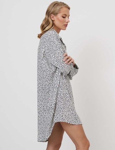 Домашняя рубашка Aruelle BELLA, Цвет: серый, Размеры: XS, изображение 3