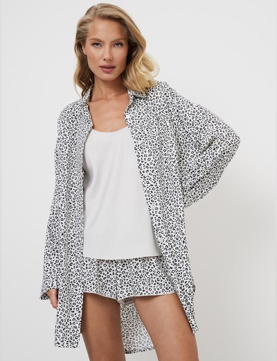 Домашняя рубашка Aruelle BELLA, Цвет: серый, Размеры: XS, изображение 4