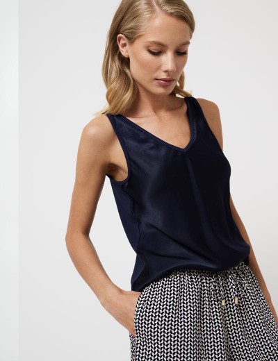 Пижама с шортами из вискозы Aruelle ISOBELL, Цвет: темно-синий/графит, Размеры: 2XL, изображение 3