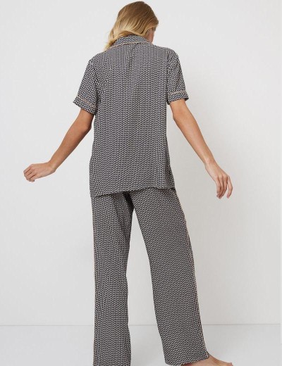 Пижамный комплект с брюками Aruelle ISOLDA, Цвет: графит, Размеры: XS, изображение 3