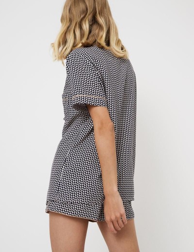 Пижама с шортами из вискозы Aruelle ISOLDA, Цвет: графит, Размеры: XS, изображение 2