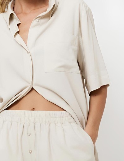 Домашний комплект с шортами Aruelle KATARINA SET, Цвет: светло-бежевый, Размеры: M, изображение 4