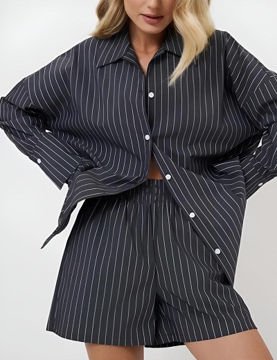 Домашний комплект с шортами Aruelle MELISANDE SET, Цвет: графит, Размеры: XS, изображение 3