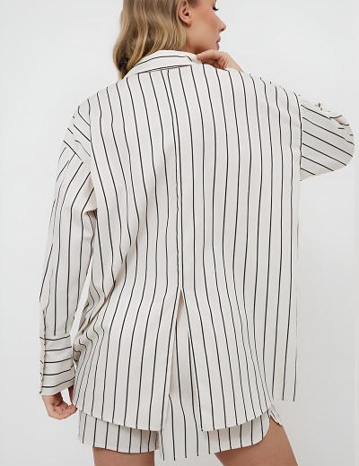 Хлопковая пижама с шортами Aruelle SERAPHINE, Цвет: кремовый, Размеры: S, изображение 2