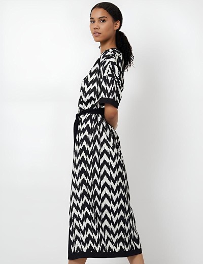 Длинное платье Aruelle ZARIAH, Цвет: черный/белый, Размеры: XS/S, изображение 2