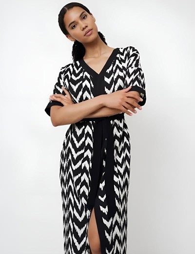 Длинное платье Aruelle ZARIAH, Цвет: черный/белый, Размеры: XS/S, изображение 3