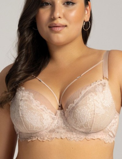 Бюстгальтер полумягкий Ava FIESTA 2154 PU shimmer, Цвет: пудра, Размеры: 70I, изображение 3