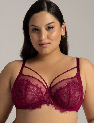 Бюстгальтер мягкий Ava MYSTIC 2150 M chianti, Цвет: бургундское вино, Размеры: 100B, изображение 4