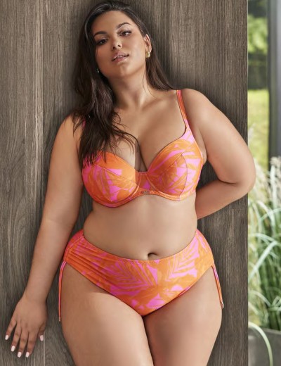 Бюстгальтер пляжный с поролоном Ava SK214 U tangerine, Цвет: оранж, Размеры: 75F, изображение 8