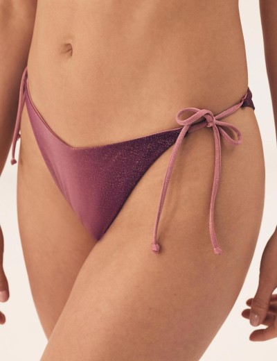 Плавки бикини на завязках Esotiq 42380 ZENITH, Цвет: сливовый, Размеры: S, изображение 3 Плавки бикини на завязках Esotiq 42380 ZENITH, Цвет: сливовый, Размеры: S, изображение 3